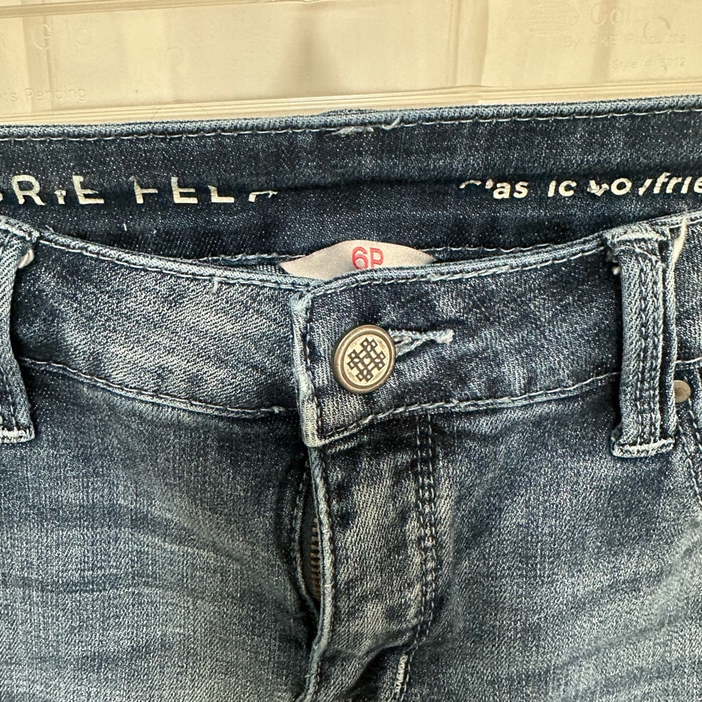 Laurie Felt Mid Blue Ankle‎ Crop Jeans women’s size 6P - Picture 4 of 7
